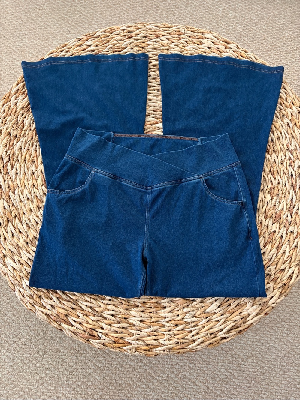 Halara Flex High Waisted Crossover Wide Leg Jean - Picture 6 of 16